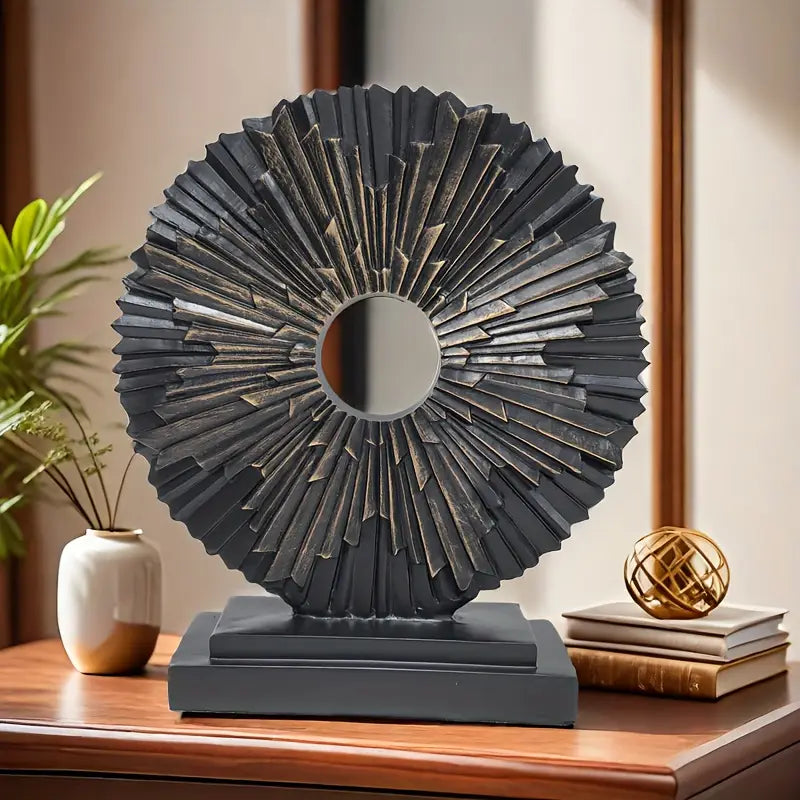 This resin solar sculpture from Aura Works glows with energy and meaning — a perfect blend of light, art, and spirituality for your home.