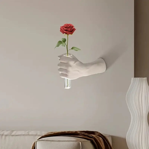 Hand Vase _ Artistic hand-shaped vase Aura works