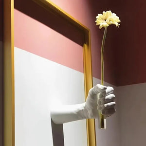 Hand Vase _ Artistic hand-shaped vase Aura works