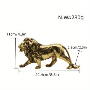 Vintage-Inspired Lion Sculpture _ Antique lion decor auraworks
