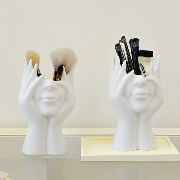 Face Hand Makeup Brush Holder