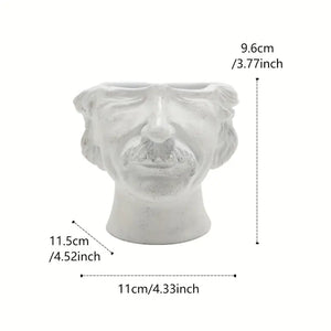 Old Man Wisdom Vase _ Elderly face vase Aura works