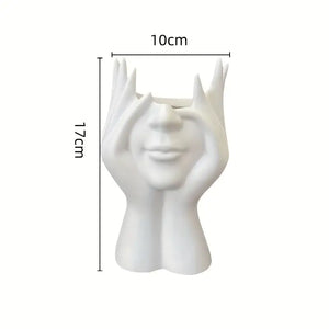 Face Hand Makeup Brush Holder _ Artistic brush stand Aura works Decor
