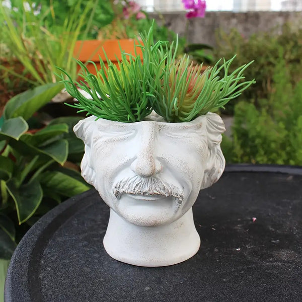 Old Man Wisdom Vase _ Elderly face vase Aura works