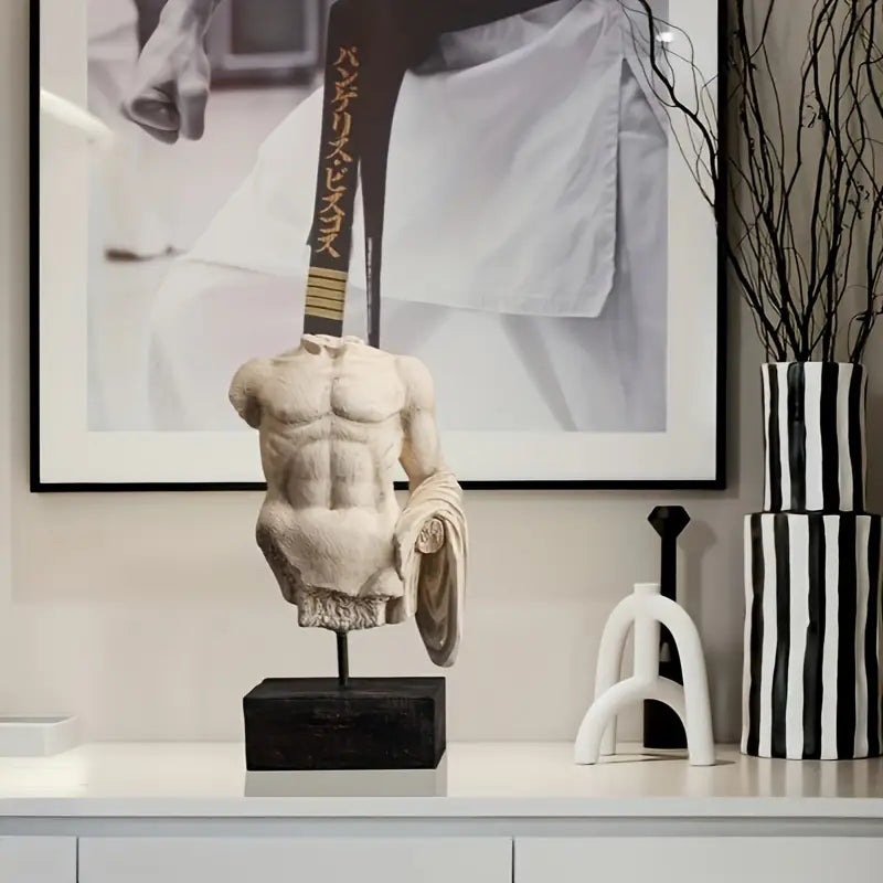 Greek Male Torso Sculpture _ Classical torso bust Decor Aura works