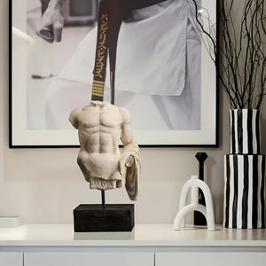 Greek Male Torso Sculpture _ Classical torso bust Decor Aura works
