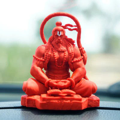 Meditating Lord Hanuman idol decor Aura works