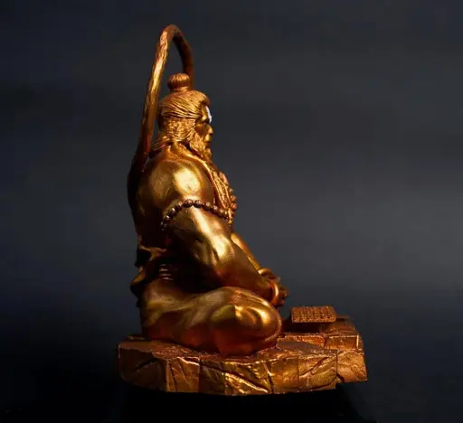 Meditating Lord Hanuman gods idol decor Aura works