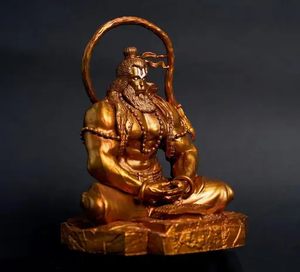 Meditating Lord Hanuman gods idol decor Aura works