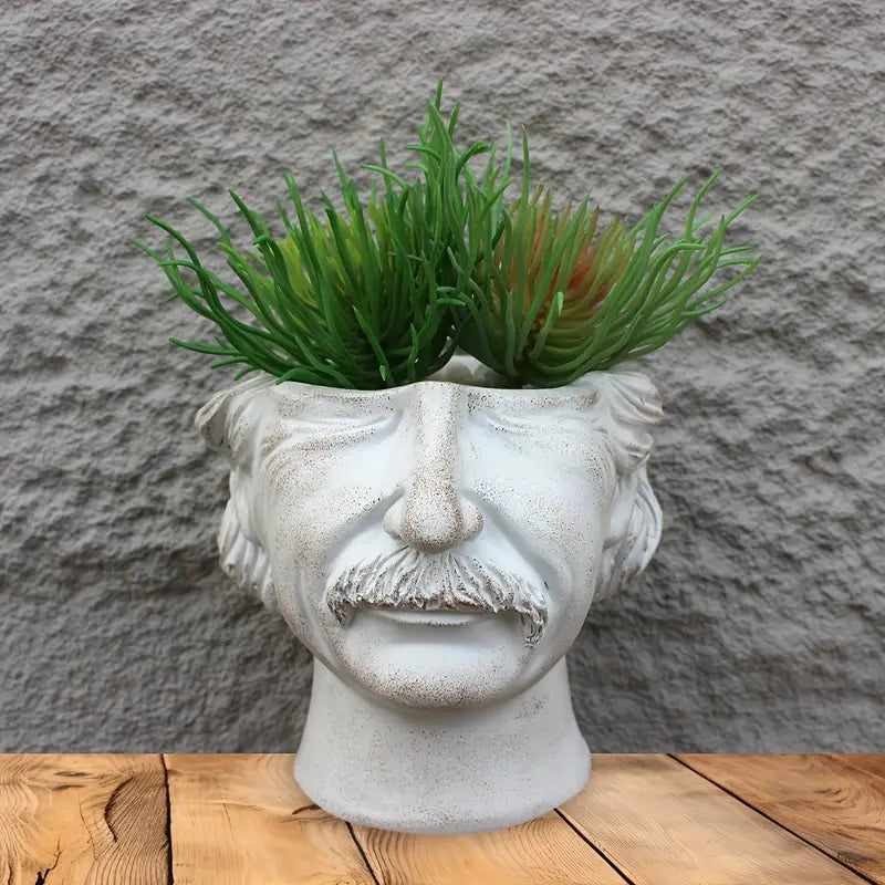 Old Man Wisdom Vase _ Elderly face vase Aura works