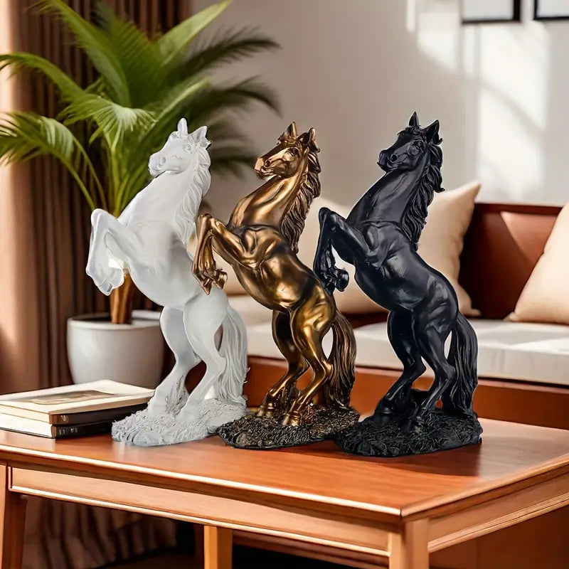 Resin Horse Statue _ Modern horse figurine Decor aura works