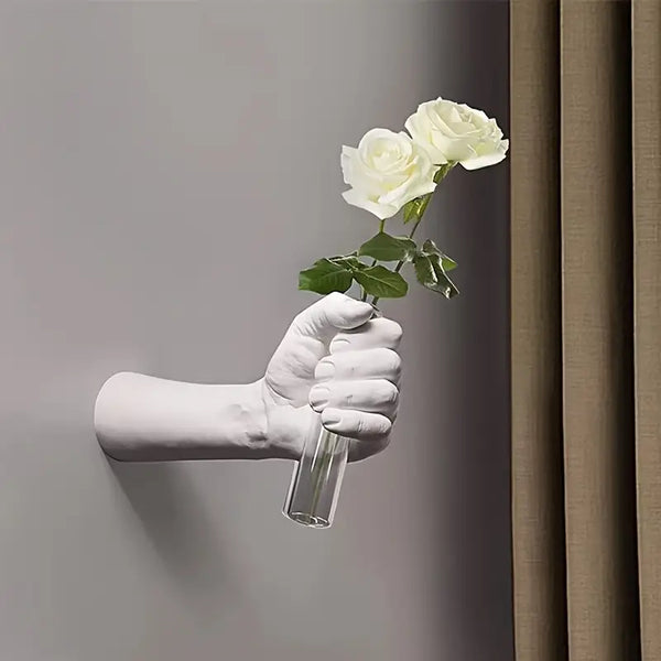 Hand Vase _ Artistic hand-shaped vase Aura works