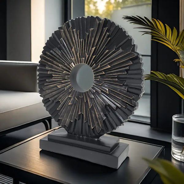 Resin Solar Flower Sculpture _ Resin solar flower sculpture decor aura works