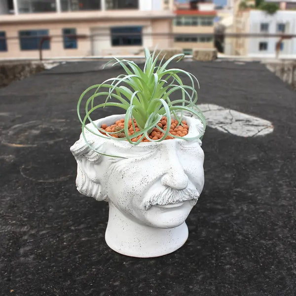 Old Man Wisdom Vase _ Elderly face vase Aura works