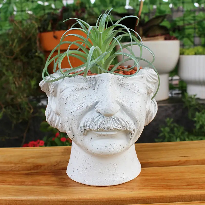 Old Man Wisdom Vase _ Elderly face vase Aura works
