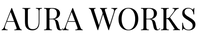 Logo of 'Aura Works' in black text on a white background