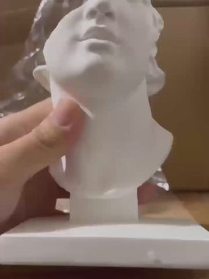 Vintage-style Roman bust statue displayed in modern home interior Auraworks decor