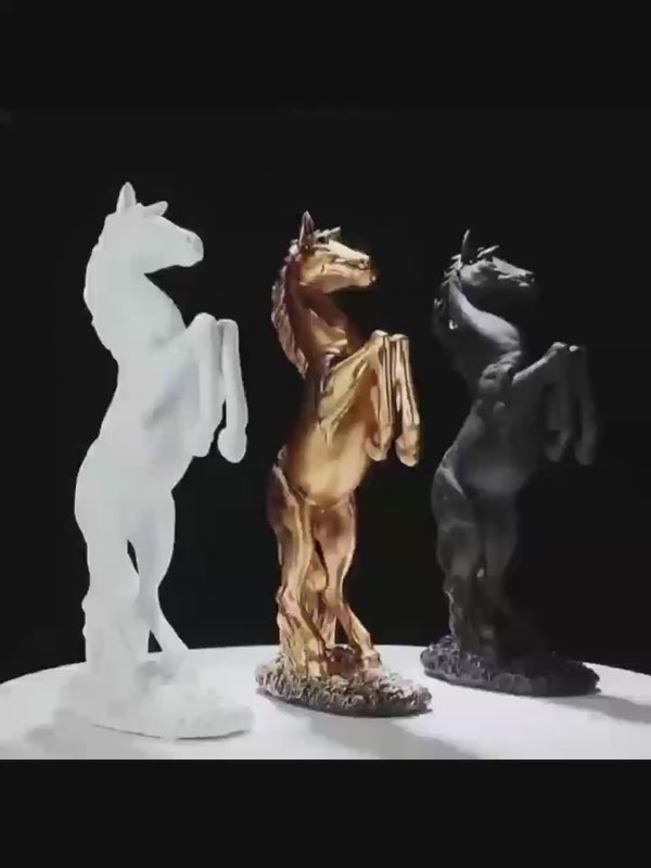 Resin Horse Statue _ Modern horse figurine Decor aura works